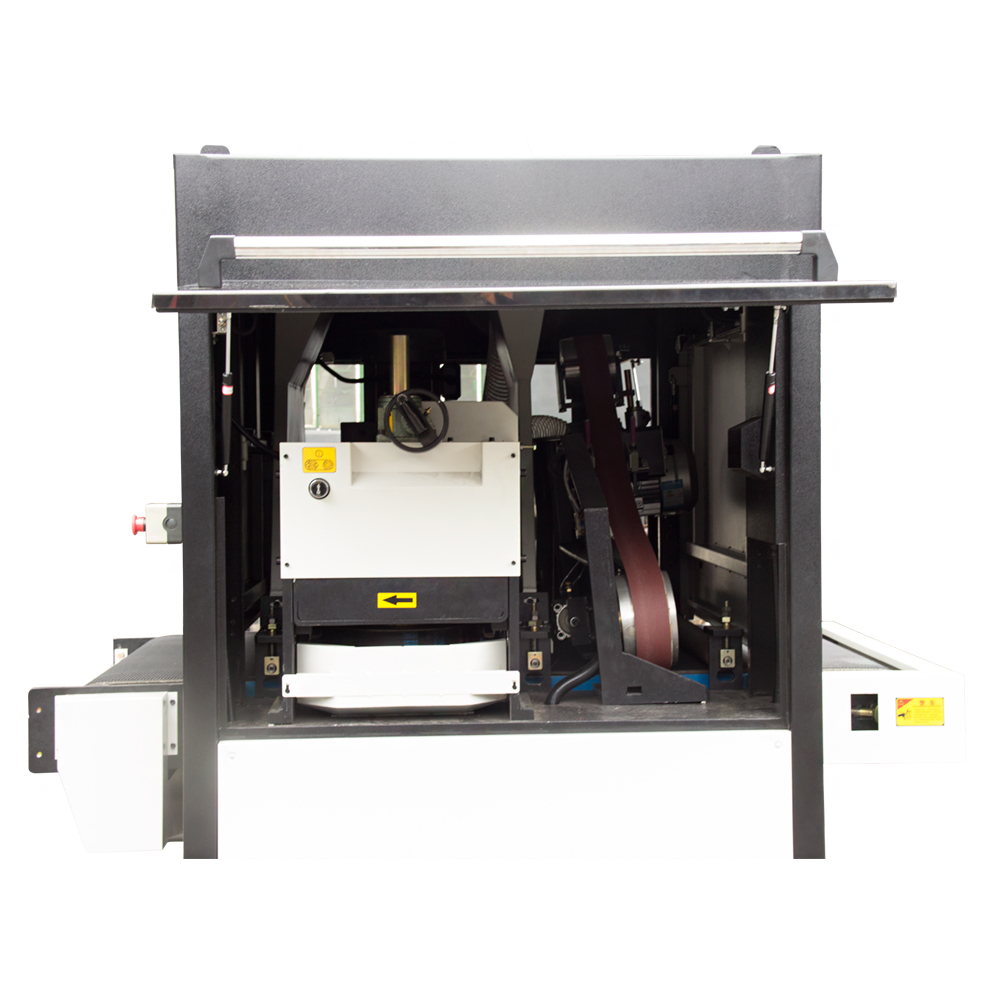 Laser cutting parts deburring and edge rounding machine focused on contours and edges ONLY
